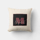 Search for pink monogram cushions Script