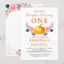 Search for pink pumpkin birthday invitations Fall