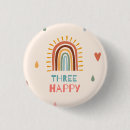 Search for birthday three badges Cute