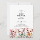 Search for pig baby shower invitations Whimsical