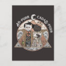 Search for funny vintage halloween postcards Cat