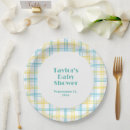 Search for white and baby blue stripes paper plates Elegant