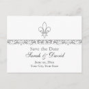 Search for new orleans save the dates Fleur de lis