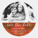 Search for fall save the date stickers Orange