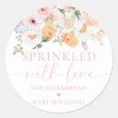 Search for sprinkle baby shower stickers Sprinkled with love