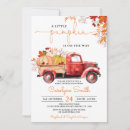 Search for red truck baby shower invitations Autumn