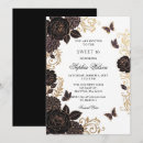 Search for 5x7 gold black butterfly invitations Mis quince