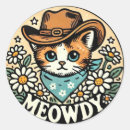 Search for cowboy cats stickers Howdy