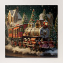 Search for christmas train puzzles Locomotive