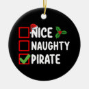 Search for pirate christmas tree decorations Santa