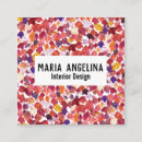 Search for autumn leaves business cards Watercolor