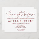 Search for the night before invitations Dinner