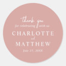 Search for dusty rose pink wedding stickers Script