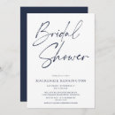 Search for navy and white bridal shower invitations Modern