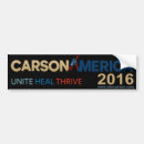 Search for carson bumper stickers 2016