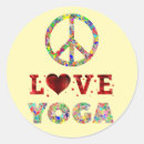 Search for yoga inspired stickers Peace
