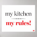 Search for kitchen rules posters Cooking