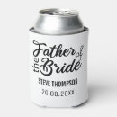 Search for father of the bride can coolers Black and white
