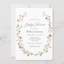 Search for wreath baby shower invitations Vintage