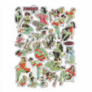 Search for scary zombie stickers Halloween