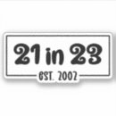 Search for first laser stickers 21st birthday