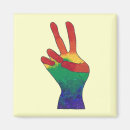 Search for peace hand magnets Rainbow