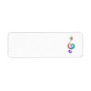Search for splatter paint return address labels Rainbow