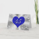 Search for 45th wedding anniversary cards Sapphire