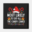 Search for candy cane magnets Xmas