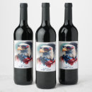 Search for red glass wine labels Watercolor