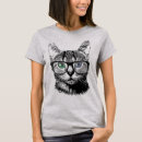 Search for cat with glasses tshirts Kitten