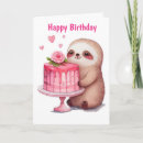 Search for sloth birthday Cake