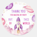 Search for space birthday stickers Rocket ship