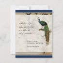 Search for blue peacock 4x5 invitations Vintage
