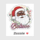 Search for black and white santa stickers Melanin