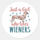 Search for dachshund love stickers Cute