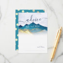 Search for bridal shower game advice cards Gold foil