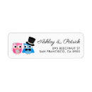 Search for owl wedding return address labels Cute