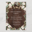 Search for rustic winter engagement party invitations Wood