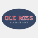 Search for grad oval stickers Ole miss
