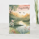 Search for mountain lake birthday cards Outdoors