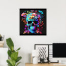 Search for colourful skull posters Psychedelic
