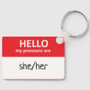 Search for pronouns key rings Lgbt
