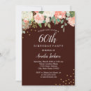 Search for watercolor 60th birthday invitations Botanical