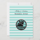 Search for stripes rehearsal dinner invitations Sea