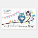 Search for whimsical owl stickers Baby shower