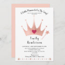 Search for princess crown baby shower invitations Gold
