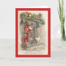 Search for victorian cat christmas cards Santa