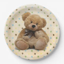 Search for brown teddy bears plates Polka dot
