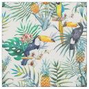 Search for tropical flowers fabric Watercolor